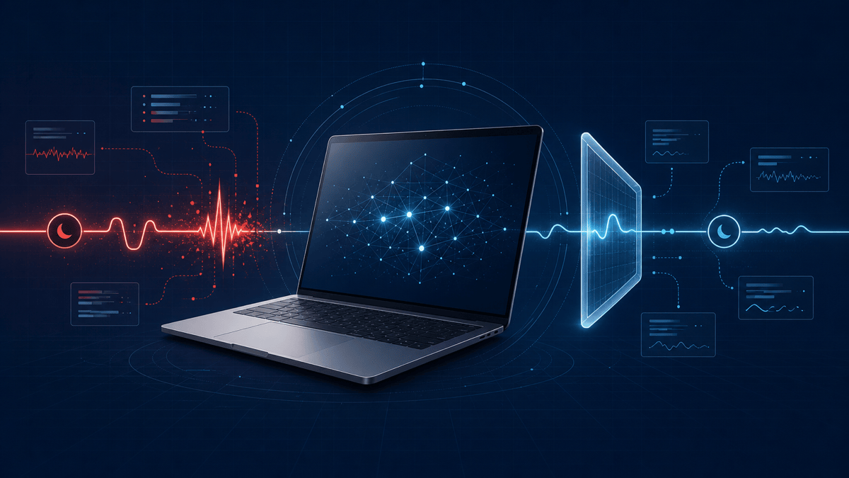 Agentic AI correlating MacBook panic evidence through guarded analysis into stable sleep behaviour