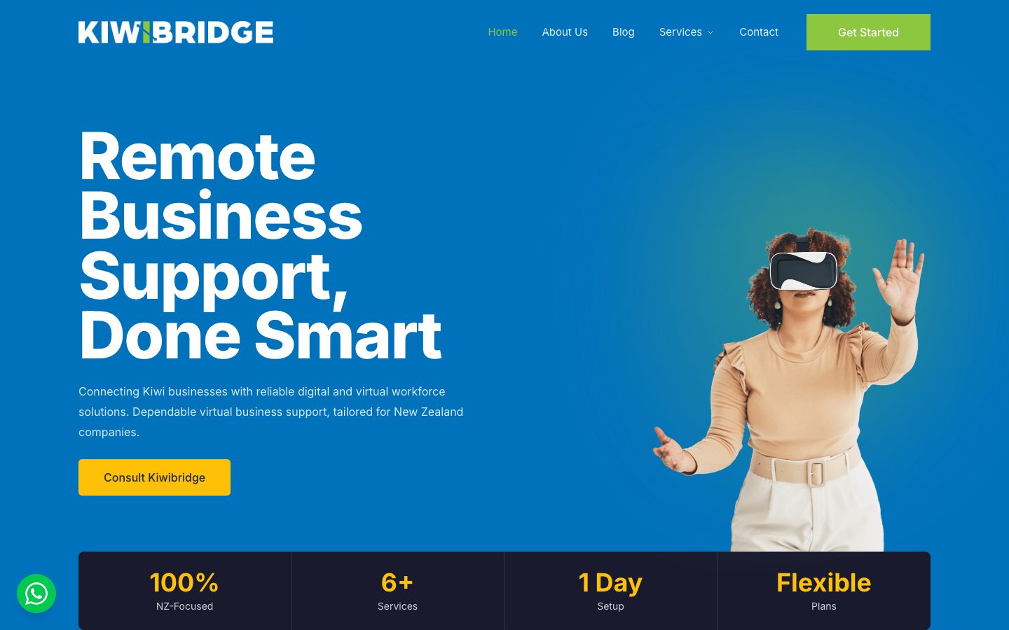 KiwiBridge website screenshot